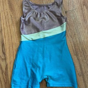 Girls Veva gymnastics leotard / biketard